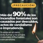 ¡Prevenir incendios forestales es tarea de todas y todos!