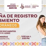 Gobierno de Bahía de Banderas invita a la Campaña de Registro de Nacimientos Extemporáneos