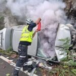 Se registra accidente sobre la carretera federal 200.