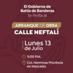 Gobierno Municipal iniciará la pavimentación de la calle Neftalí en Mezcales
