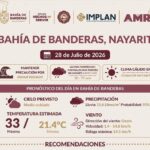 ALTA PROBABILIDAD DE LLUVIA Y OLEAJE ELEVADO EN BAHÍA DE BANDERAS