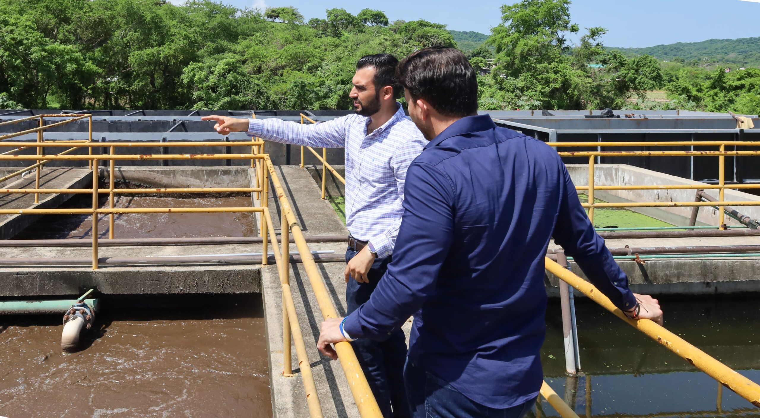 Supervisa Israel Santillán avances de la ampliación de la planta de tratamiento de Úrsulo Galván