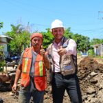 Israel Santillán supervisa avance de obra en el Infonavit San José