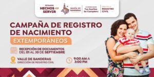 Impulsa gobierno de Bahía de Banderas campaña de registros de nacimiento extemporáneos