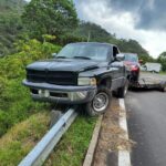 Accidente sobre la carretera 544 en en municipio de Mascota
