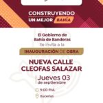 Todo listo para inaugurar la nueva calle Cleofas Salazar