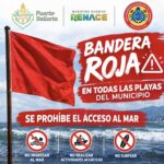 PERSISTE LA BANDERA ROJA EN TODAS LAS PLAYAS DE PUERTO VALLARTA